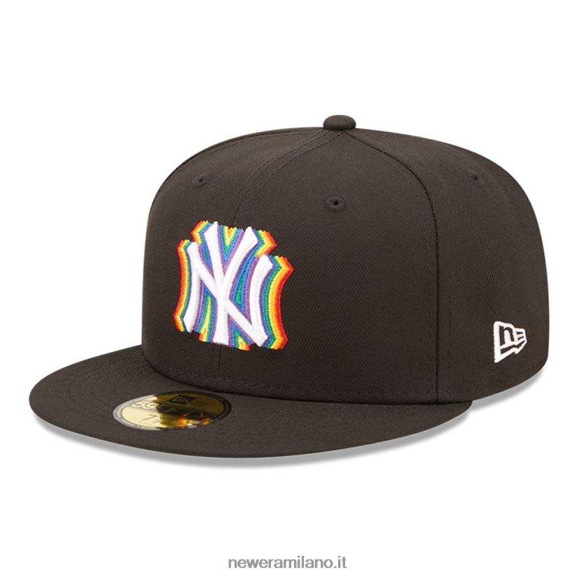 New Era Z282J2728 New York Yankees mlb prismatico nero 59fifty cappellino aderente