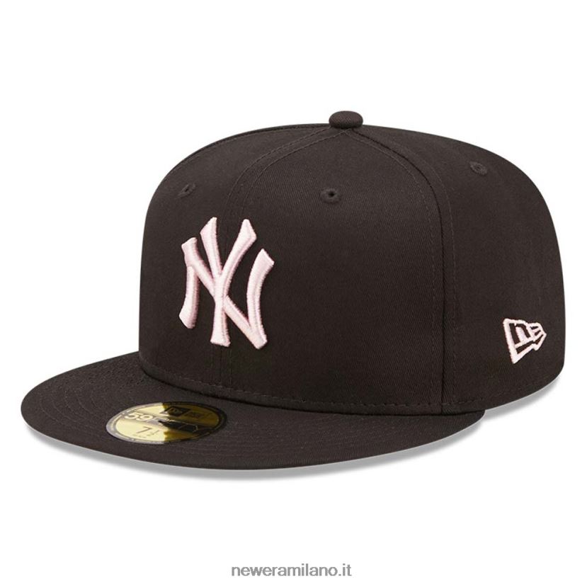 New Era Z282J2864 Cappellino aderente New York Yankees League Essential 59fifty nero