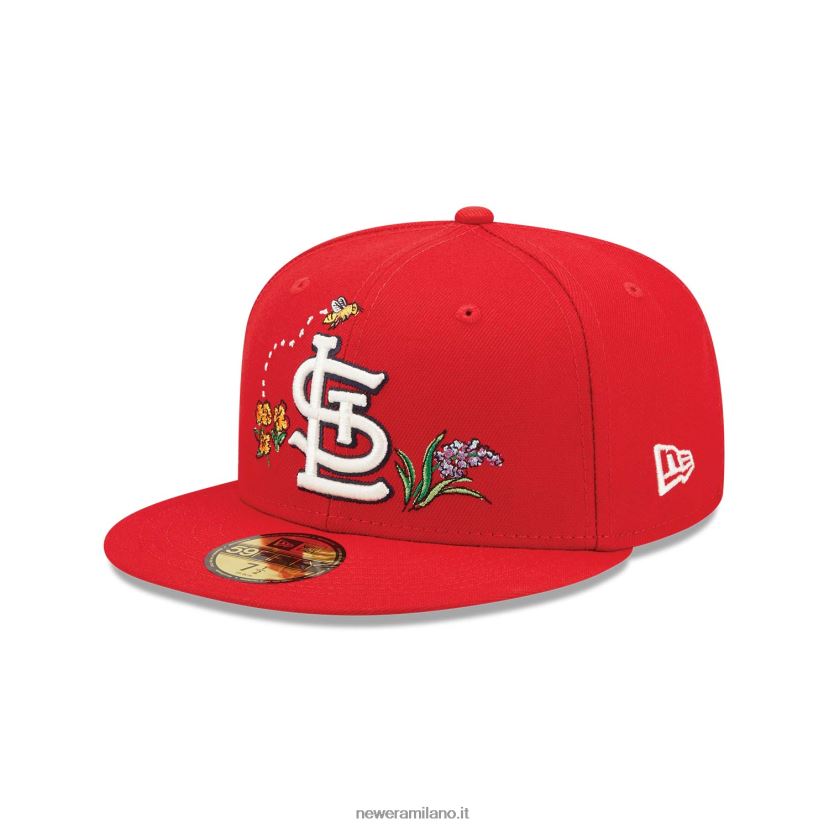 New Era Z282J2956 st. cappello louis cardinals acquerello rosso floreale 59fifty