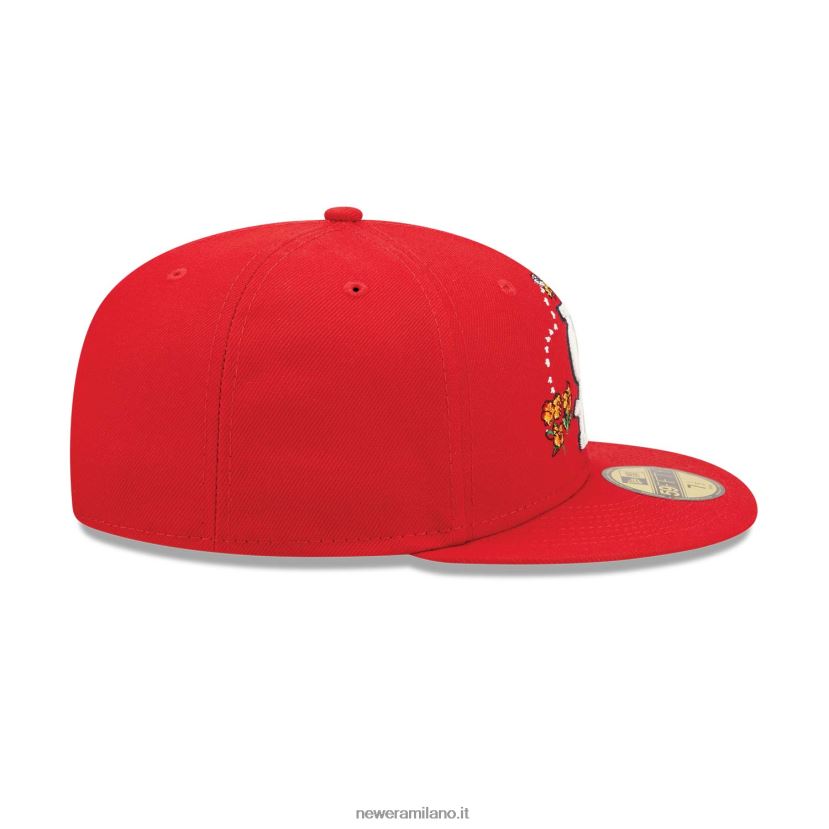 New Era Z282J2956 st. cappello louis cardinals acquerello rosso floreale 59fifty