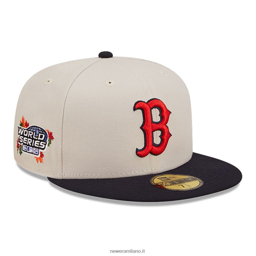 New Era Z282J21011 cappellino aderente Boston Red Sox Fall Classic White 59fifty