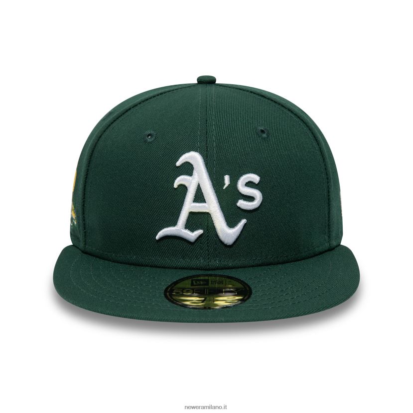 New Era Z282J21049 cappellino Oakland Athletics American League Stadium 59fifty verde scuro