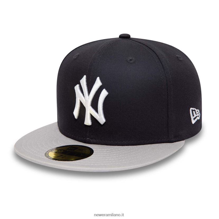 New Era Z282J21064 cappellino aderente New York Yankees Team City Patch Navy 59fifty