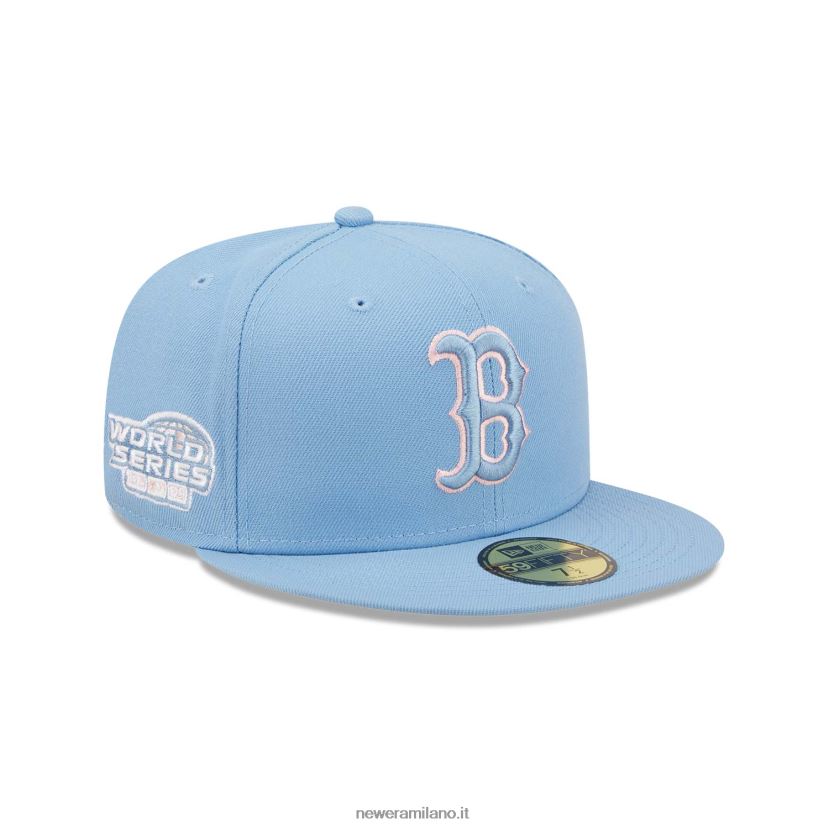 New Era Z282J21067 cappellino aderente Boston Red Sox blu pastello 59fifty