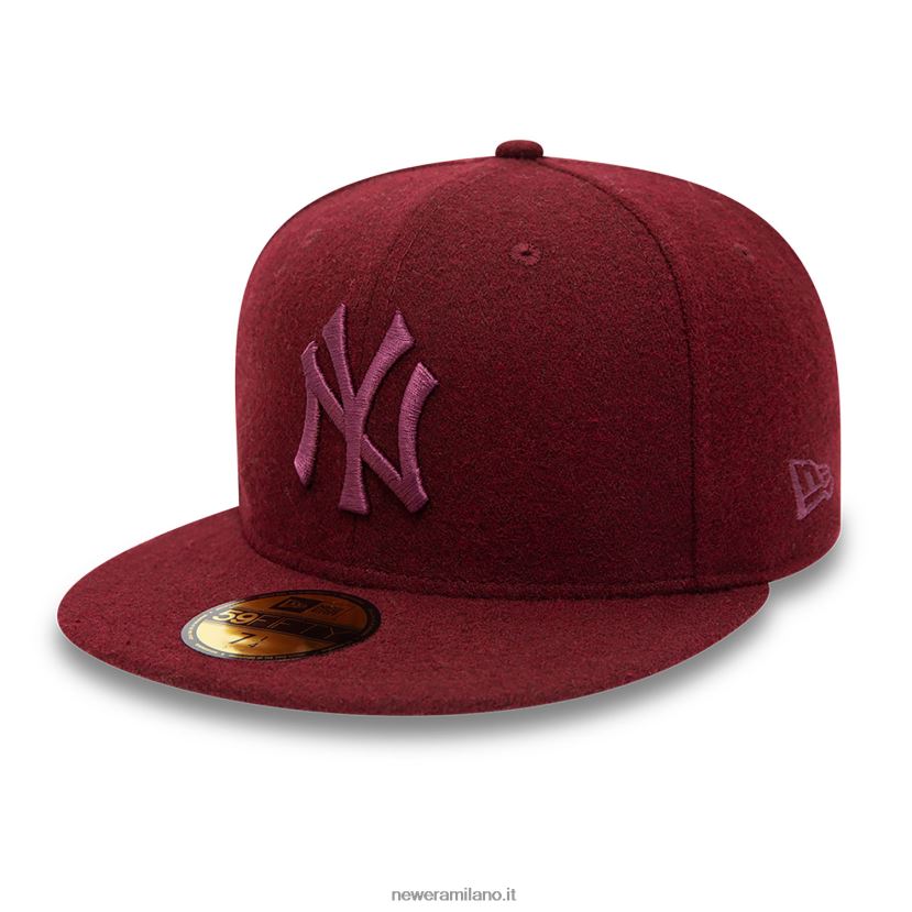 New Era Z282J21118 cappellino aderente New York Yankees Melton viola scuro 59fifty