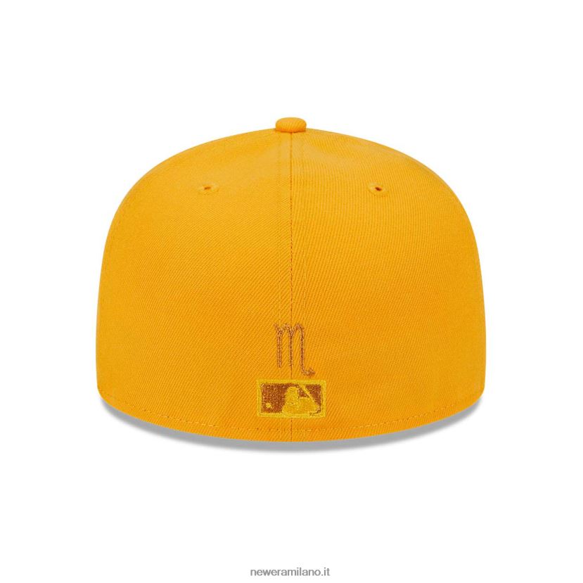New Era Z282J21159 cappellino aderente 59fifty arancione zodiaco seattle mariners