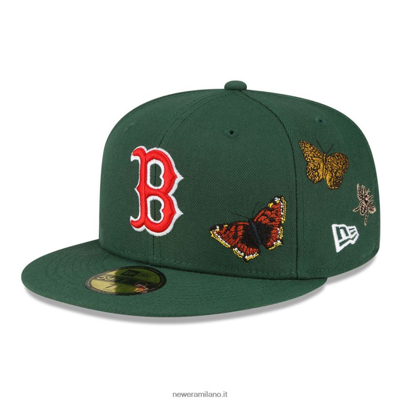 New Era Z282J21171 cappellino Boston Red Sox in feltro x mlb verde scuro 59fifty