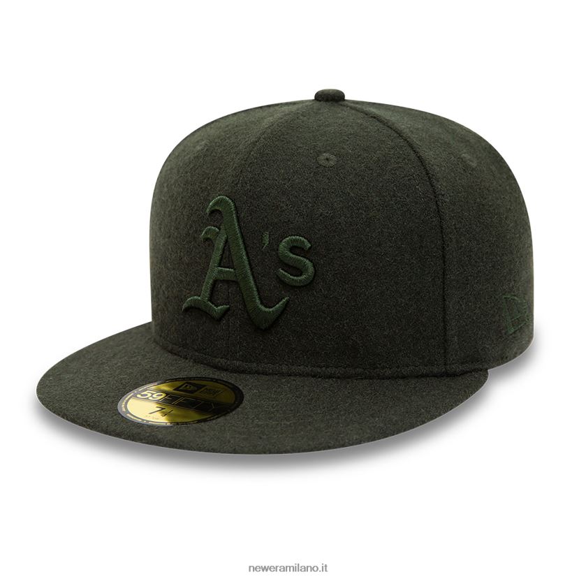 New Era Z282J21236 cappellino Oakland Athletics Melton 59fifty verde scuro