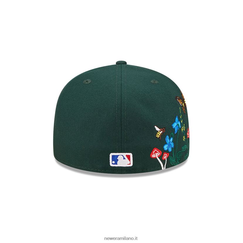 New Era Z282J21245 cappellino Oakland Athletics mlb blooming verde scuro 59fifty
