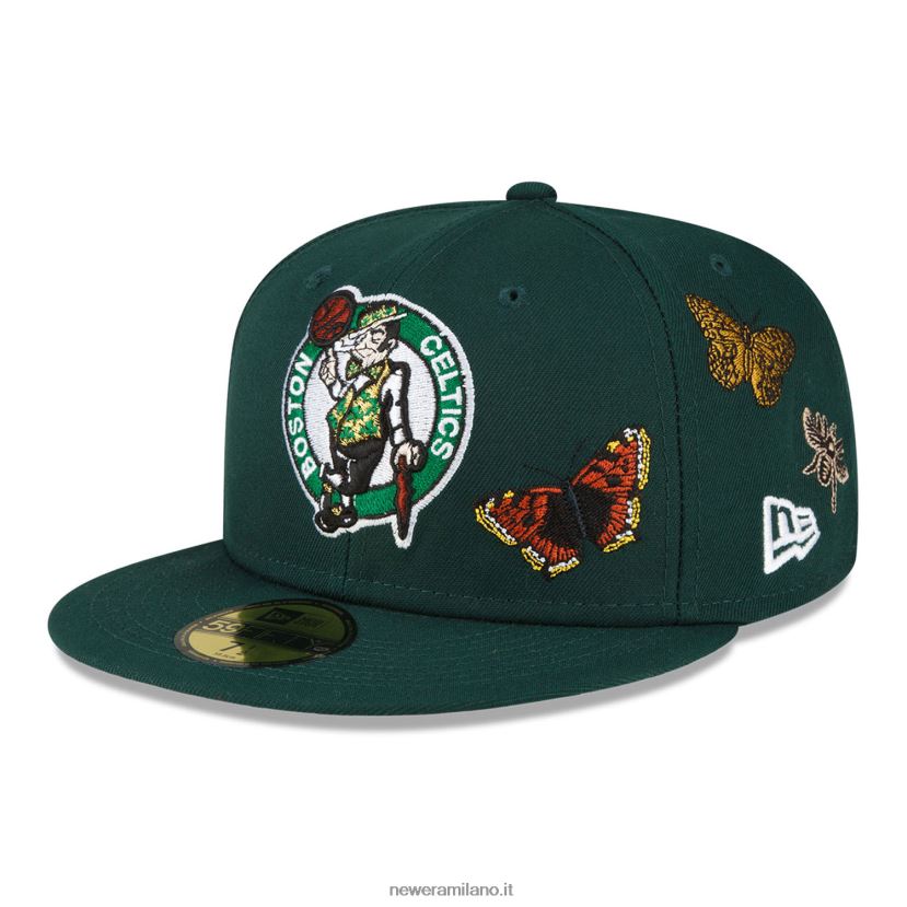 New Era Z282J21292 cappellino Boston Celtics in feltro x nba 59fifty verde scuro