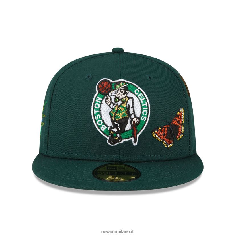 New Era Z282J21292 cappellino Boston Celtics in feltro x nba 59fifty verde scuro