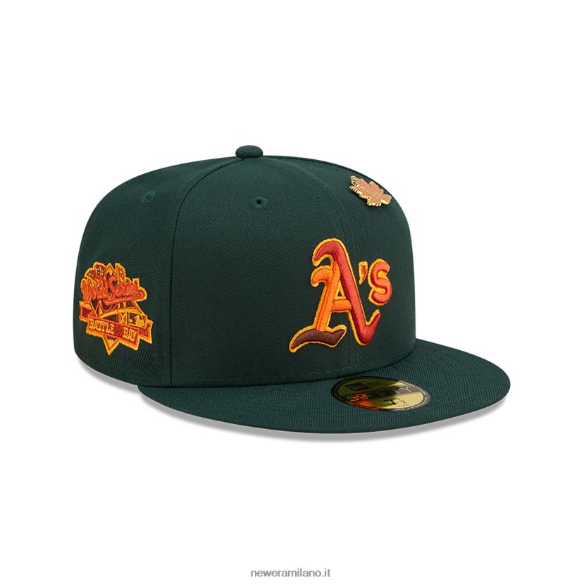New Era Z282J21309 cappellino Oakland Athletics verde scuro verde scuro 59fifty