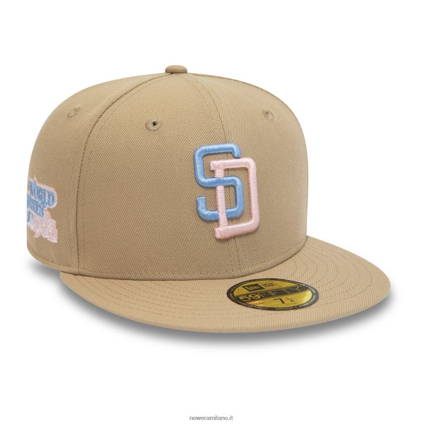 New Era Z282J21413 cappellino aderente san diego padres 1984 world series camel 59fifty