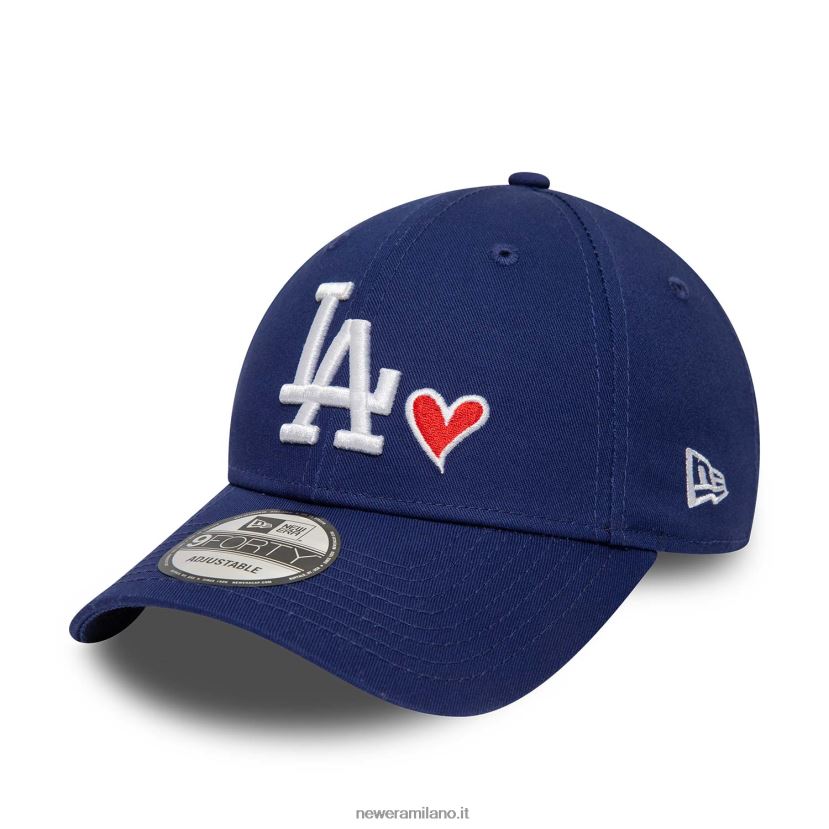 New Era Z282J21441 Cappellino regolabile La Dodgers Heart Pack blu 9forty