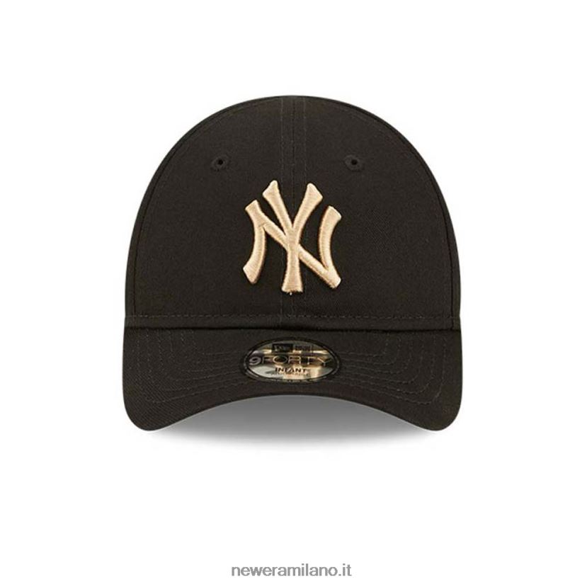 New Era Z282J21442 cappellino 9forty nero essenziale della lega infantile dei new york yankees