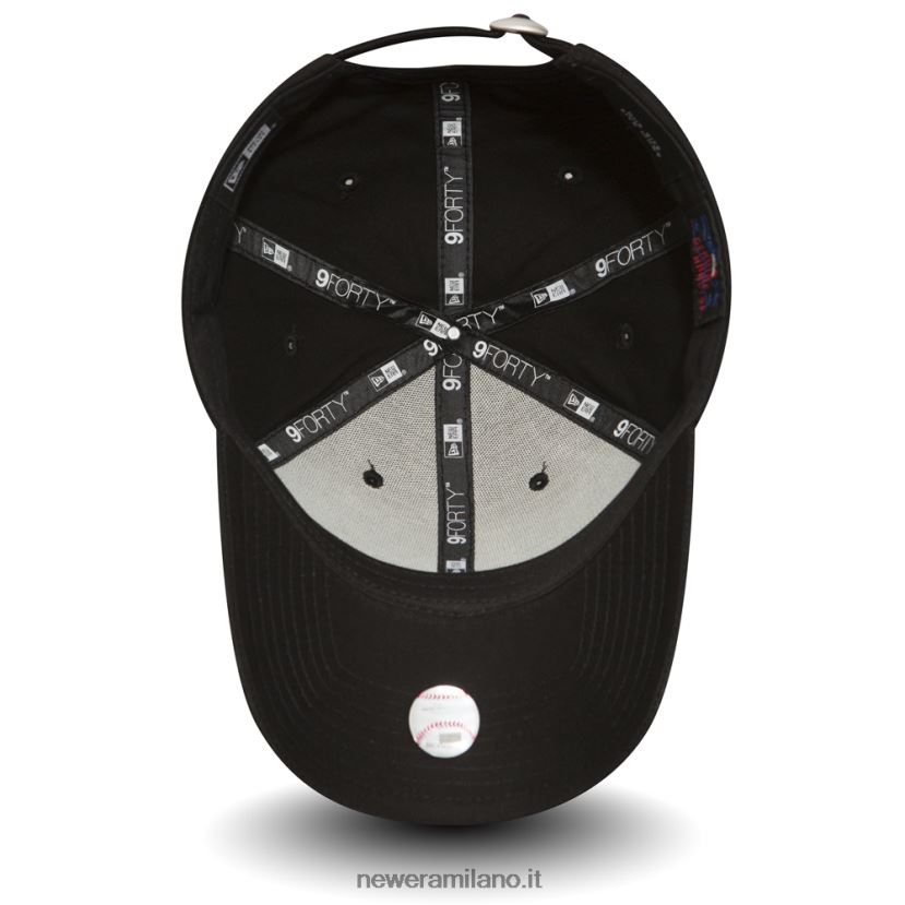 New Era Z282J21452 Cappellino 9forty nero essenziale dei Dodgers