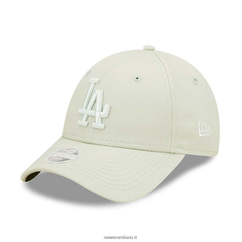 New Era Z282J21478 Cappellino regolabile da donna La Dodgers League Essential verde pastello 9forty