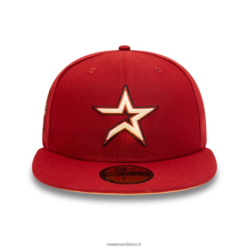 New Era Z282J2147 houston astros 20 anni rosso 59fifty cappellino aderente