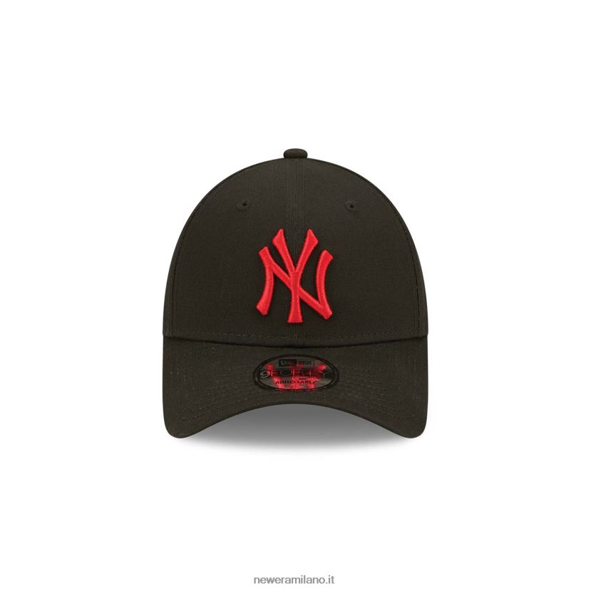 New Era Z282J21481 Cappellino regolabile New York Yankees League Essentials nero 9forty