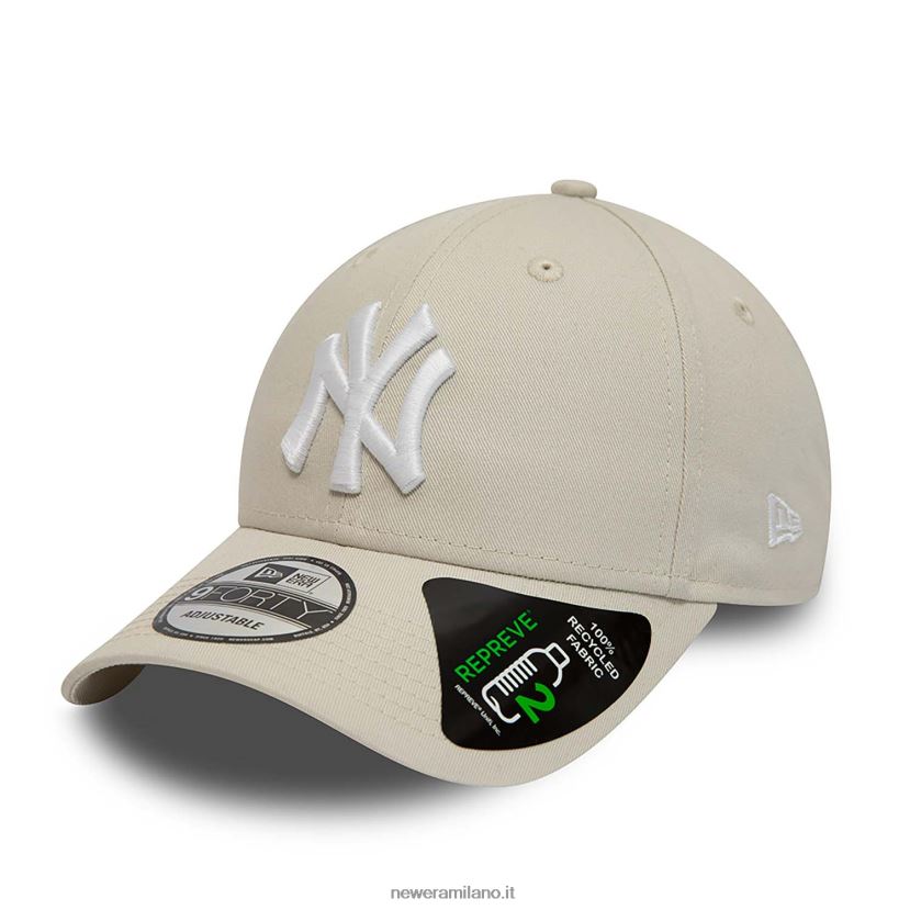 New Era Z282J21515 Cappellino regolabile New York Yankees Repreve League Essential Stone 9forty