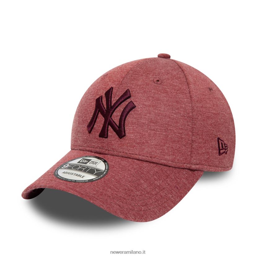 New Era Z282J21539 cappellino regolabile New York Yankees in jersey tono su tono viola scuro 9forty