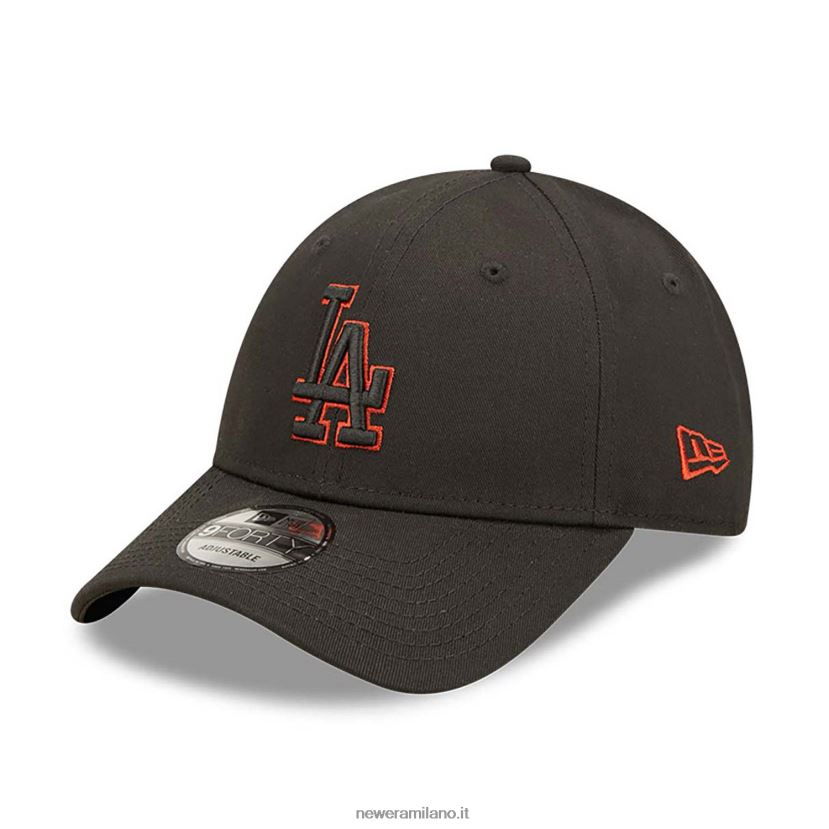 New Era Z282J21586 La Dodgers Team Outline Black 9forty cappellino regolabile