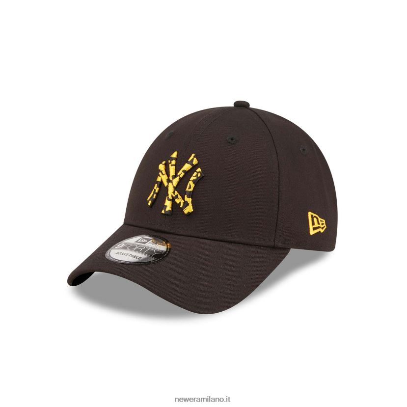 New Era Z282J21588 New York Yankees stagionale infill nero 9forty cappellino regolabile