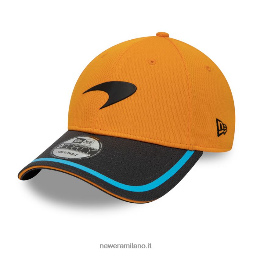New Era Z282J21599 Cappellino regolabile mclaren logo arancione 9forty