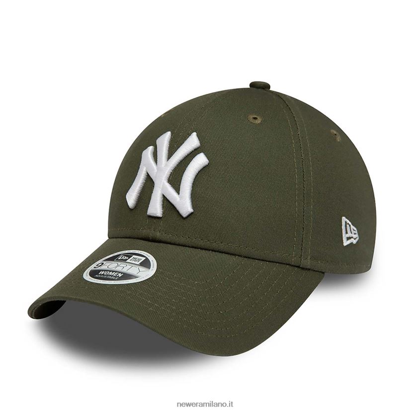 New Era Z282J21663 Cappellino regolabile New York Yankees Womens League Essential Green 9forty
