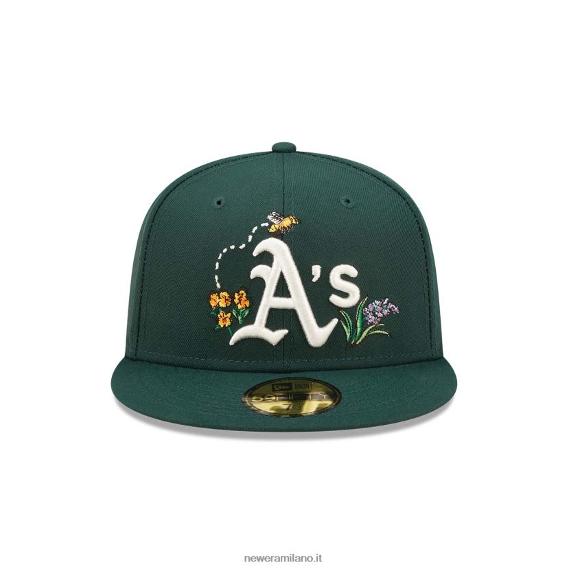 New Era Z282J2167 cappellino Oakland Athletics acquerello floreale verde 59fifty