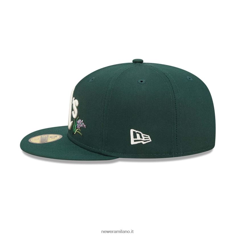 New Era Z282J2167 cappellino Oakland Athletics acquerello floreale verde 59fifty