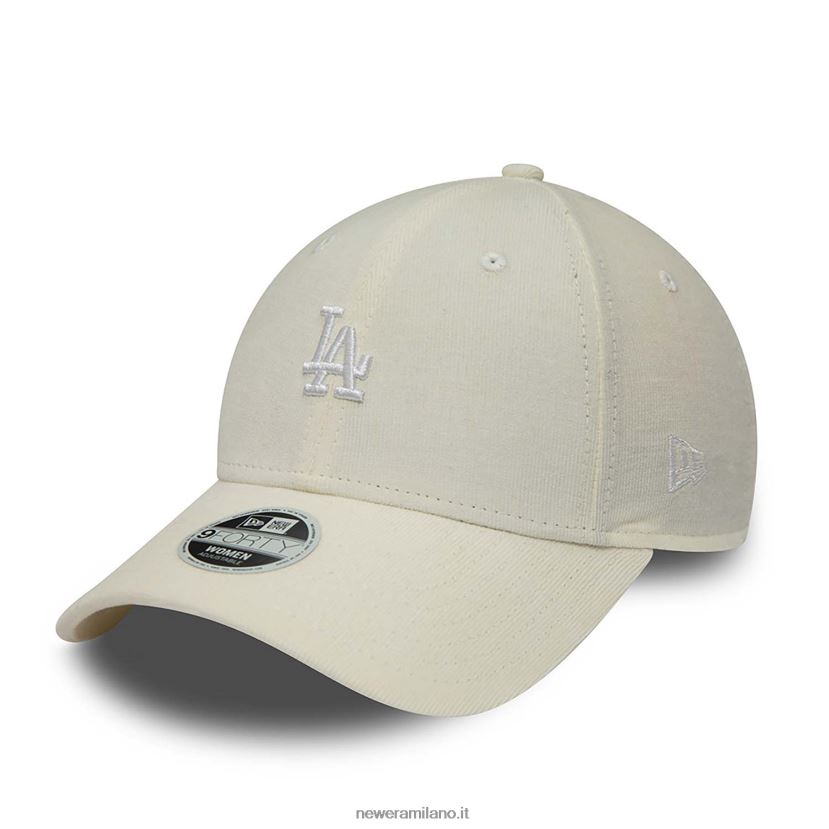 New Era Z282J21700 cappellino regolabile 9forty beige chiaro con mini logo dei New York Yankees da donna