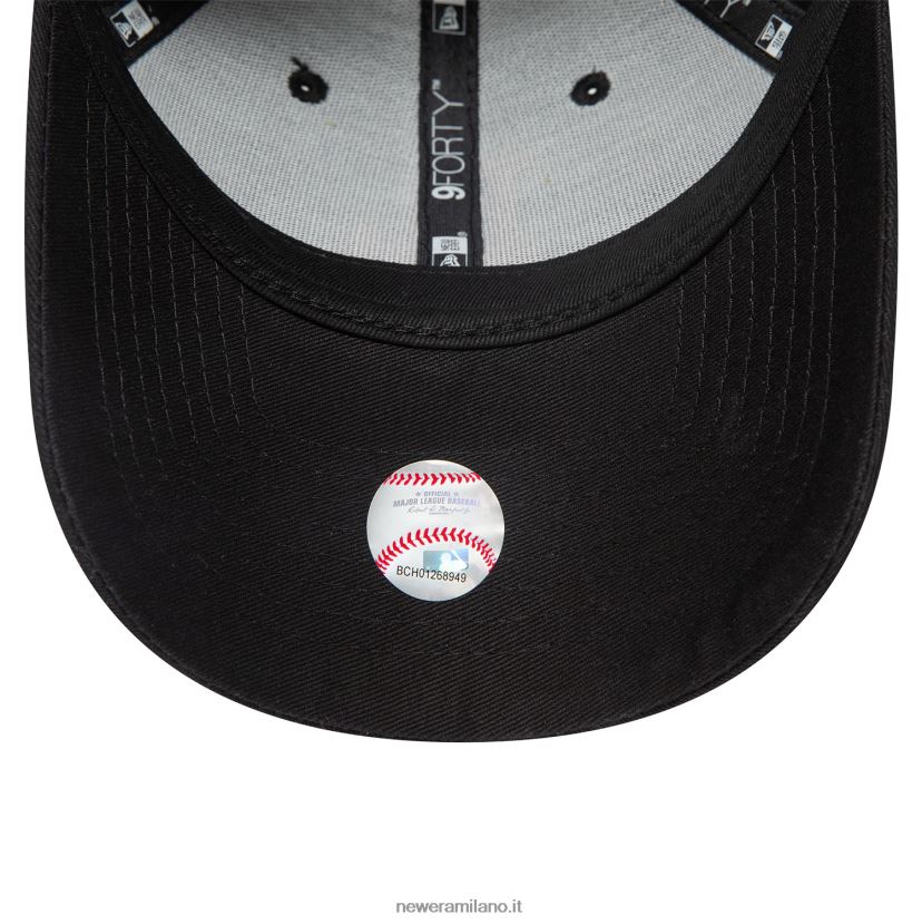 New Era Z282J21703 cappellino regolabile 9forty nero essenziale della Dodgers League