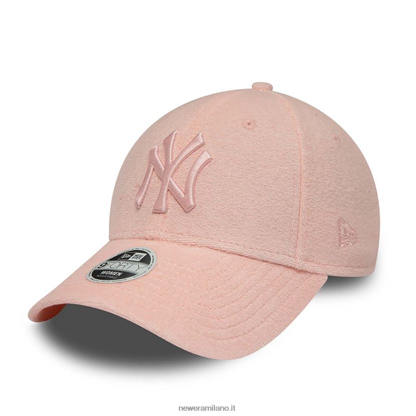 New Era Z282J21743 Cappellino regolabile New York Yankees da donna in spugna rosa 9forty