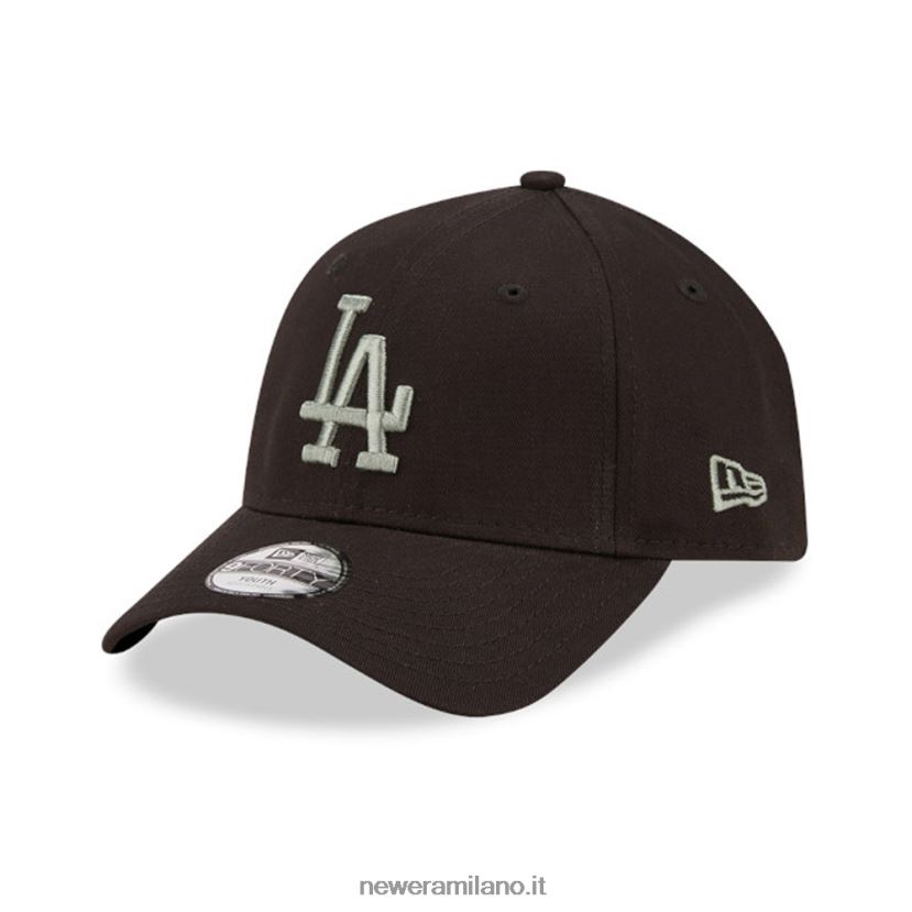 New Era Z282J21752 Cappellino regolabile nero 9forty per bambini la Dodgers League Essential