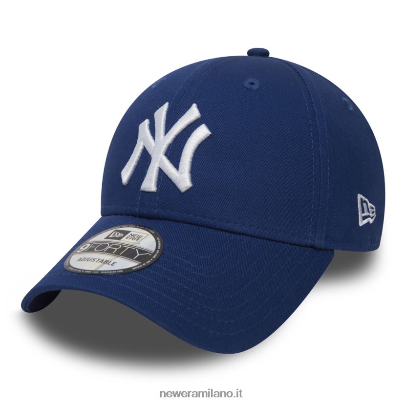 New Era Z282J21773 cappellino 9forty blu essenziale dei new york yankees