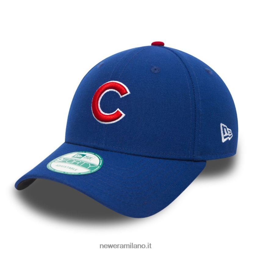 New Era Z282J21819 cappellino dei Chicago Cubs della League Blue 9forty