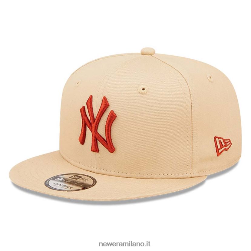 New Era Z282J21908 cappellino snapback 9fifty pietra essenziale della lega new york yankees