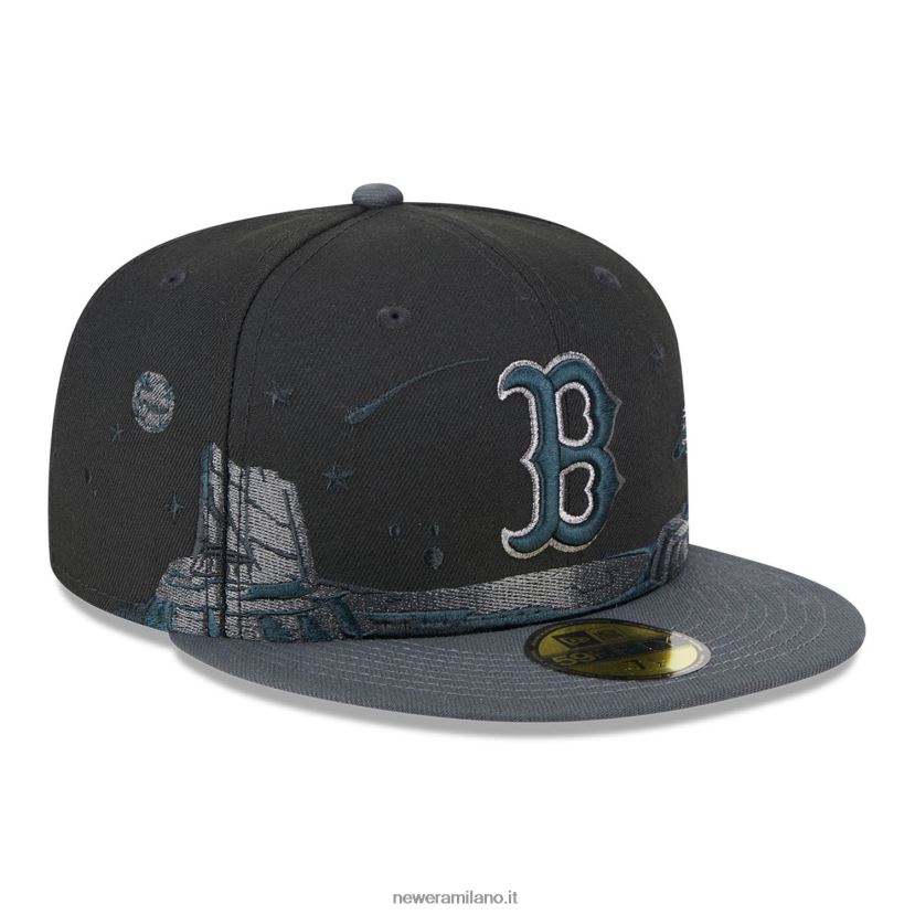 New Era Z282J2194 cappellino aderente Boston Red Sox planetary nero 59fifty