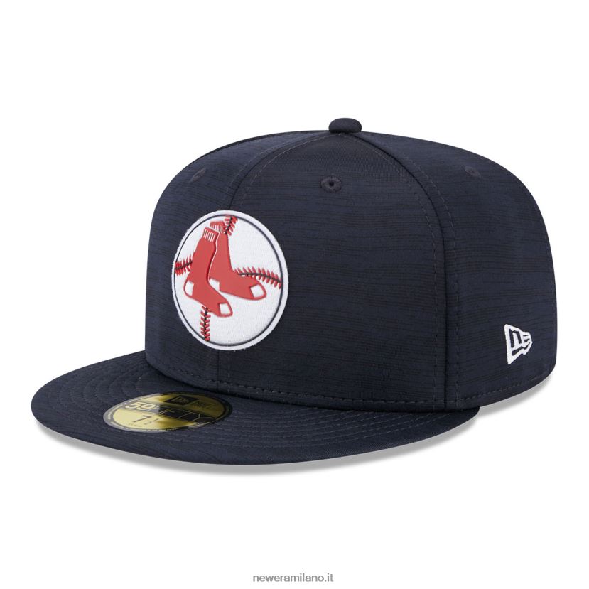 New Era Z282J2196 cappellino aderente Boston Red Sox mlb clubhouse blu 59fifty