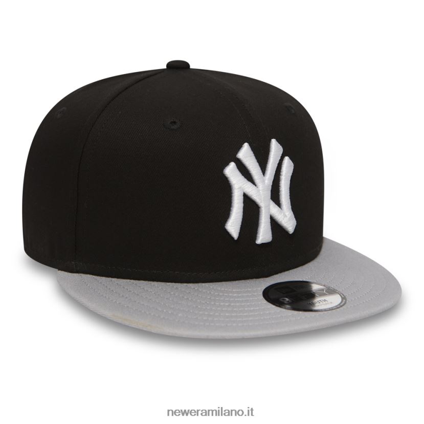 New Era Z282J22003 cappellino snapback 9fifty nero giovanile in cotone dei New York Yankees