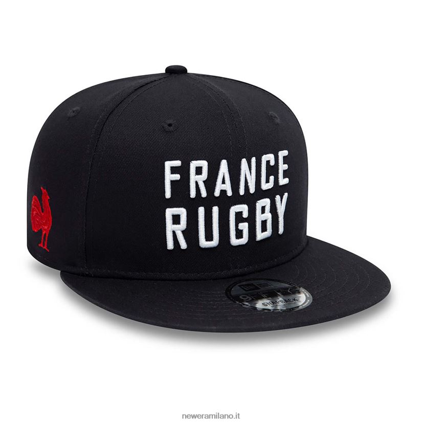New Era Z282J22020 cappellino snapback 9fifty navy con marchio della federazione francese di rugby