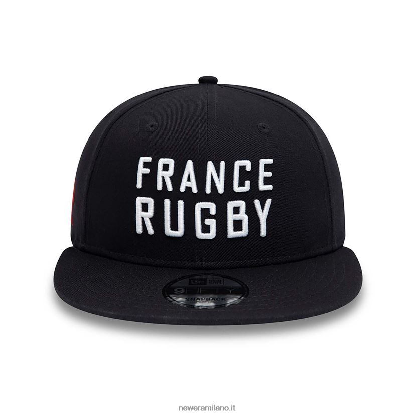 New Era Z282J22020 cappellino snapback 9fifty navy con marchio della federazione francese di rugby