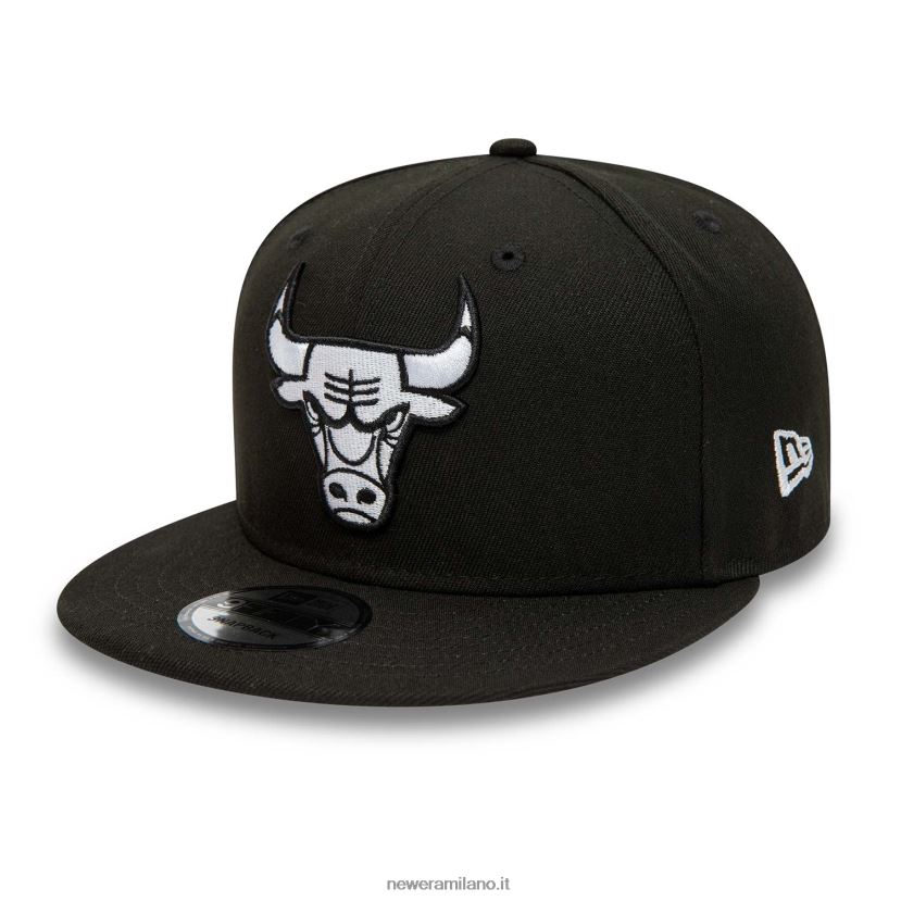 New Era Z282J22074 cappellino snapback nero 9fifty dei Chicago Bulls