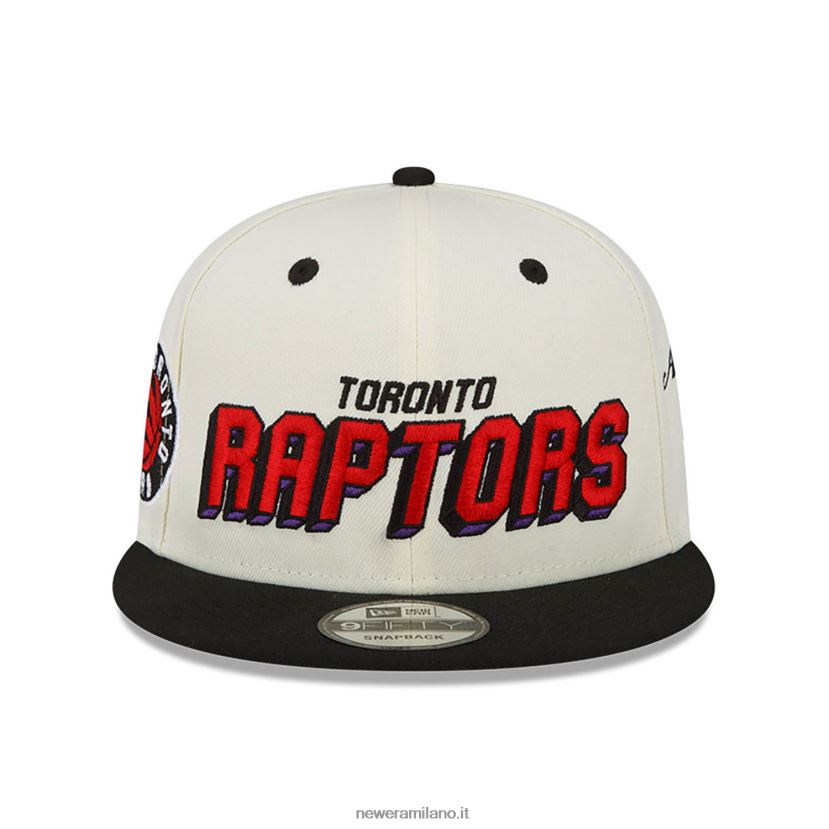 New Era Z282J22101 cappellino snapback 9fifty bianco dei Toronto Raptors Awake