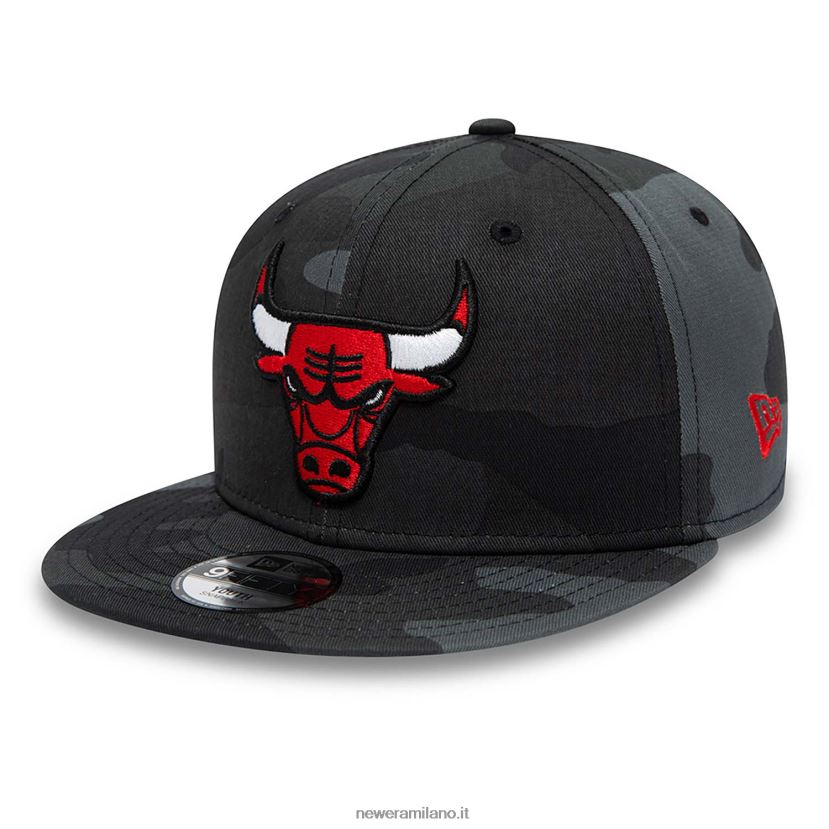 New Era Z282J22135 cappellino snapback 9fifty mimetico della squadra giovanile dei Chicago Bulls
