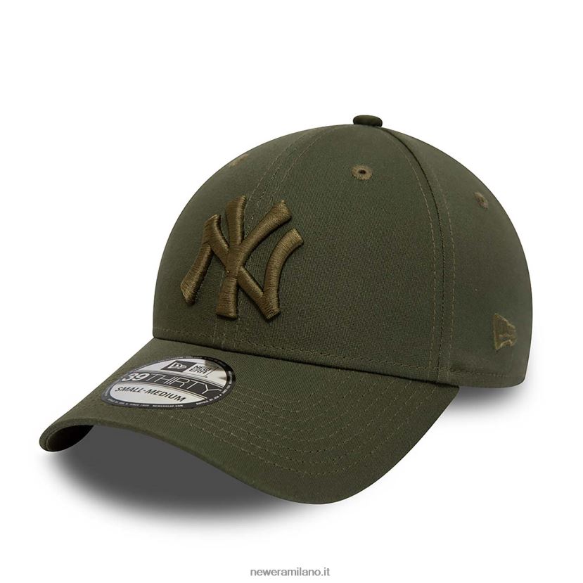 New Era Z282J22189 New York Yankees League Essential Green 39thirty cappellino elasticizzato