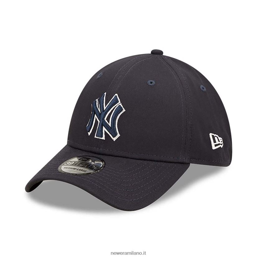 New Era Z282J22205 cappellino elasticizzato dei New York Yankees Team Outline Navy 39thirty