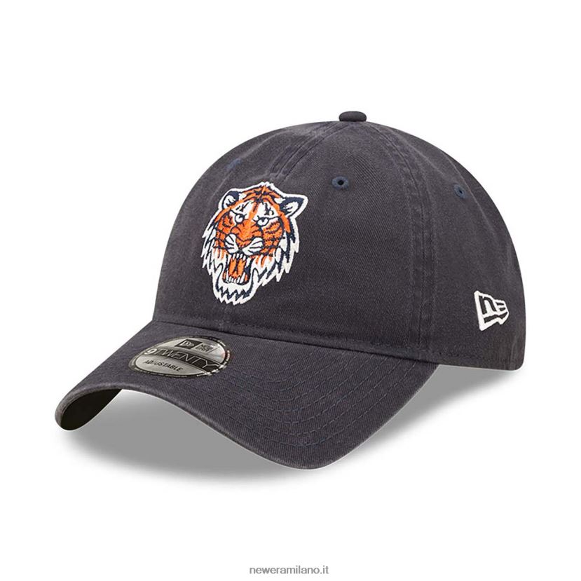 New Era Z282J22226 cappellino regolabile detroit tigers team patch blu 9twenty