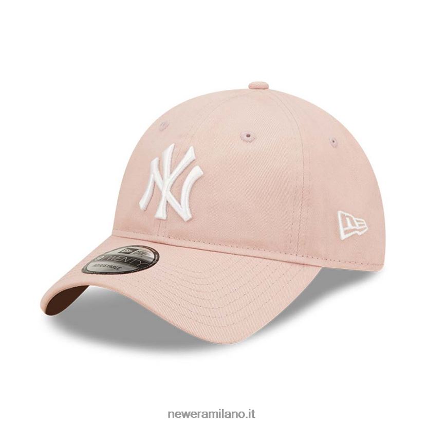 New Era Z282J22256 cappellino regolabile new york yankees league rosa essenziale 9twenty